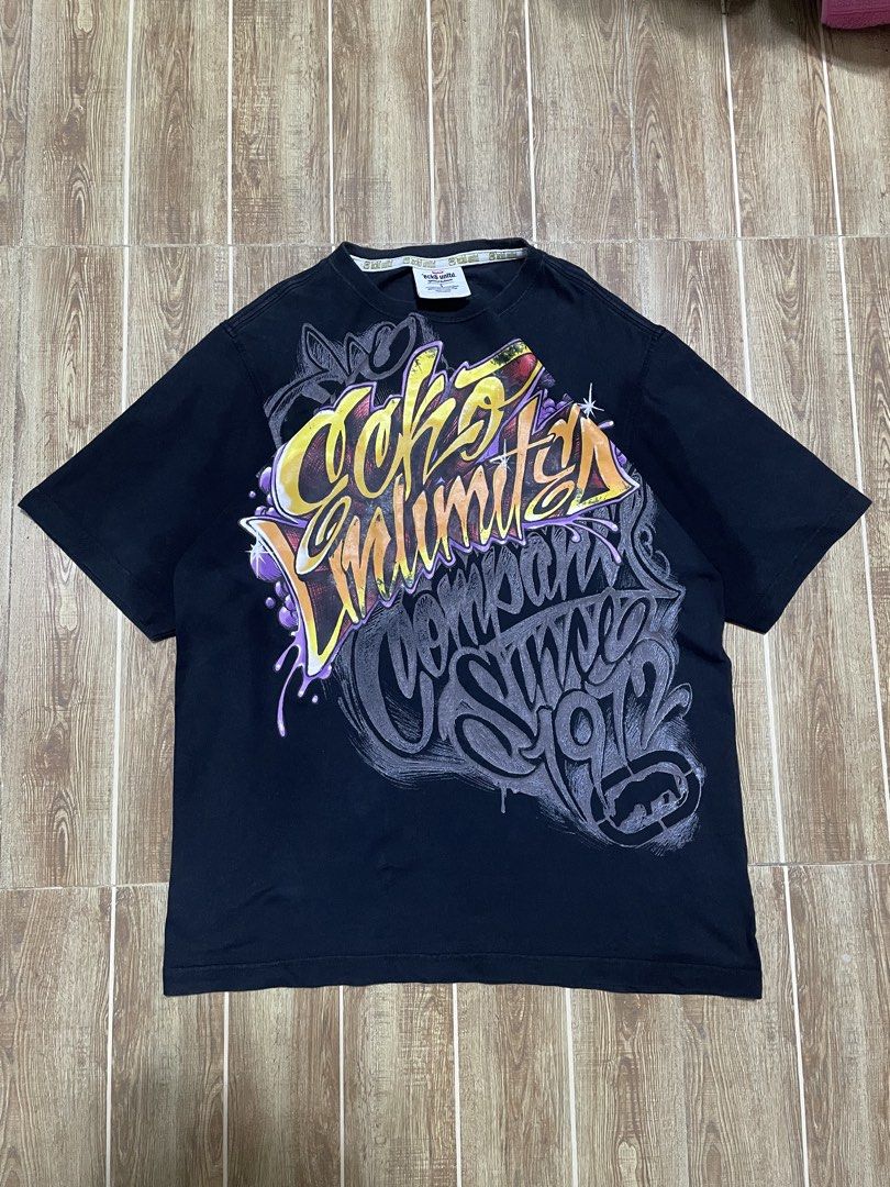 Ecko Graffiti vintage shirt (Category: Tshirts & Polo Shirts ) located in Quezon City. Submitted by gian_klein21 (Listing ID 1429610906, Image 1). Description: VINTAGE ECKO UNLIMITED GRAFFITTI Size - S Length - 28 Width - 20.5 1000shipped model height 5'8.