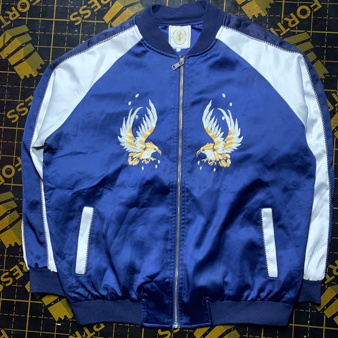 Japanese Souvenir Sujakan Jacket (Category: Coats, Jackets and Outerwear) located in Manila. Submitted by vanmeds (Listing ID 1429629963, Image 1). Description: 90’s sujakan jacket 23x26 dimes excellent condition .