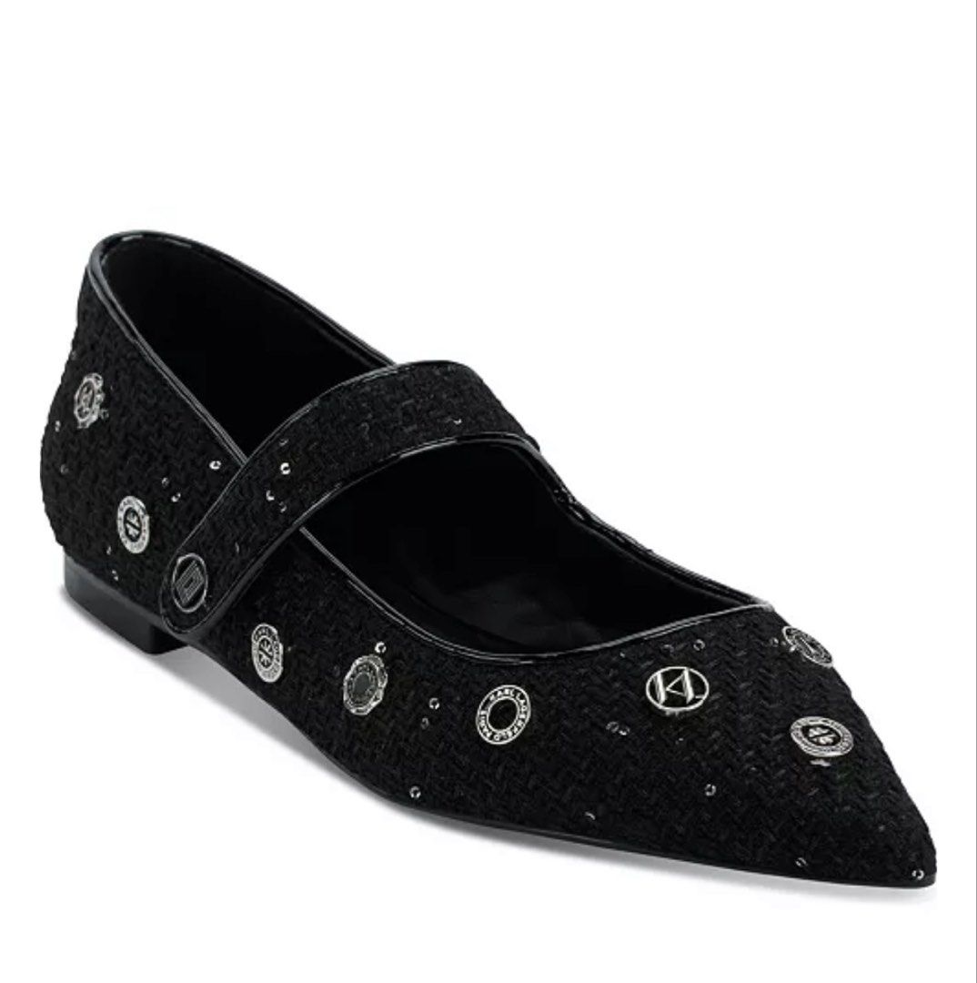Karl Lagerfeld Black Embellished Flats (Category: Flats & Sandals) located in Binangonan. Submitted by ally_b (Listing ID 1429511323, Image 1). Description: Brand new.