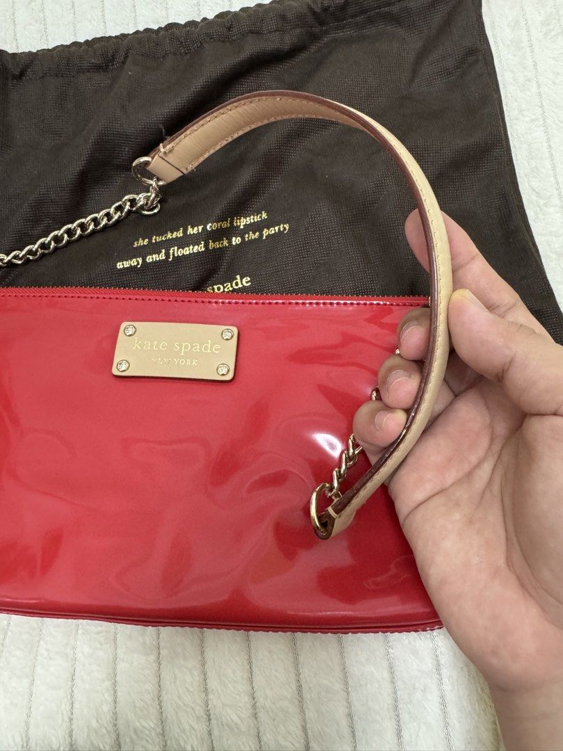 Kate Spade Red Patent Leather Shoulder Bag (Category: Shoulder Bags) located in Bulacan. Submitted by everythinggood26 (Listing ID 1429636823, Image 3). Description: So cute and vintage style of kate spade. Red Bags Are Lucky! 😂❤️ .