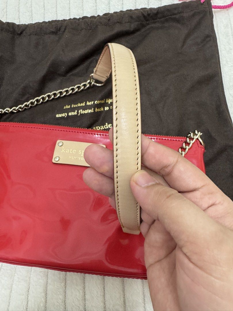Kate Spade Red Patent Leather Shoulder Bag (Category: Shoulder Bags) located in Bulacan. Submitted by everythinggood26 (Listing ID 1429636823, Image 2). Description: So cute and vintage style of kate spade. Red Bags Are Lucky! 😂❤️ .