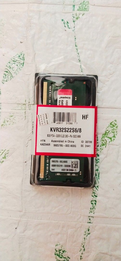 Kingston 8gb 3200mhz ddr4 laptop memory (Category: Hard Disks & Thumbdrives) located in Muntinlupa City. Submitted by grayfox05 (Listing ID 1429553530, Image 1). Description: for sale kingston pc4 8gb 3200mhz sodimm brandnew sealed...5700 pesos meet up bayanan public market or super8 bayanan muntinlupa .