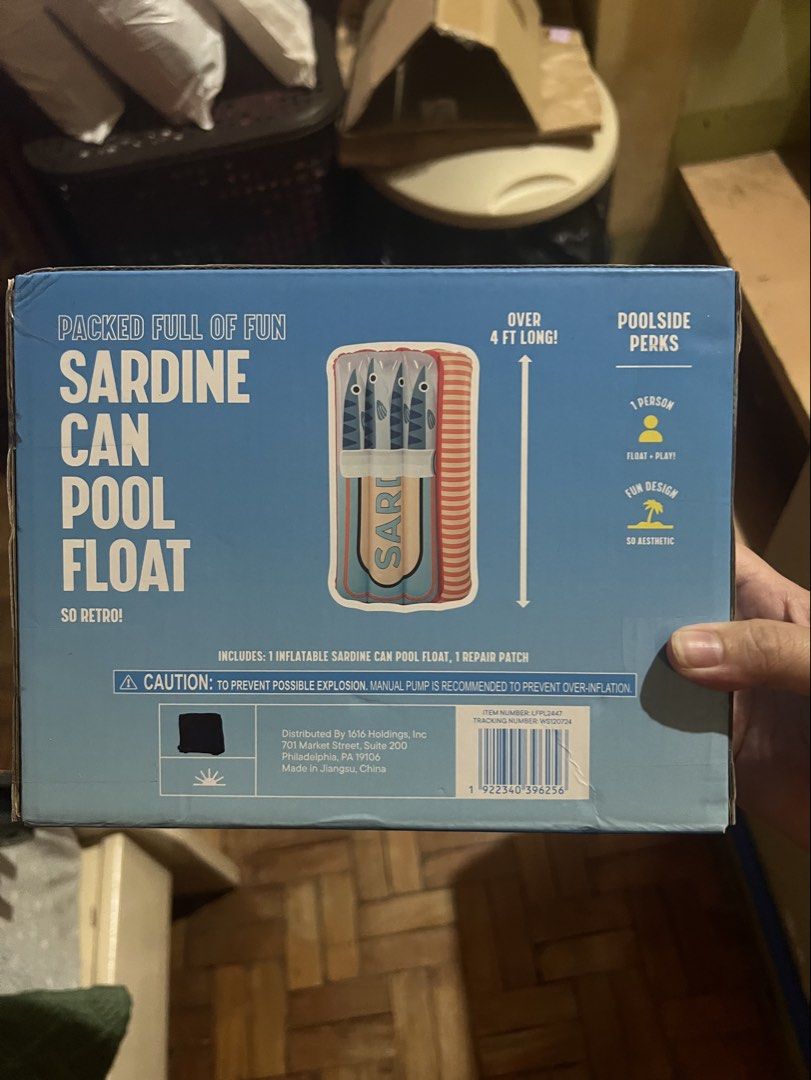 Let's Go Sardine Can Pool Float 🇺🇸 (Category: Water Sports) located in Paranaque City. Submitted by arianem031087 (Listing ID 1429652326, Image 3). Description: - [Brand Name] [Model Name] - [Color] available - Stylish design - Made with durable material.