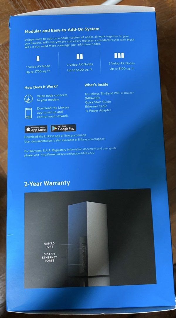 Linksys WiFi 6 Router MX 4200444918682165585921