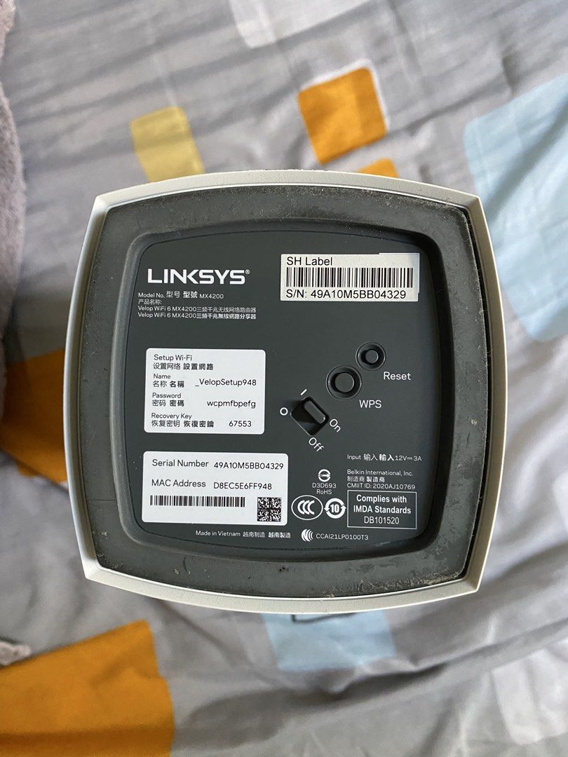 Linksys WiFi 6 Router MX 4200444918682165585926
