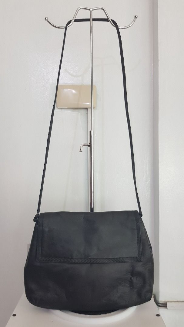 Loewe Leather Crossbody Bag (Category: Luxury Bags & Wallets) located in Los Banos. Submitted by mommybabyshopper (Listing ID 1429520771, Image 1). Description: • Authentic vintage Loewe crossbody bag in black nappa leather. • With entrupy certificate of authentication • Bag only, no box/paper bag/dustbag • Some tiny scratches sa likod ng bag, some tarnishing sa hardwares • Leather feels so soft and lux.