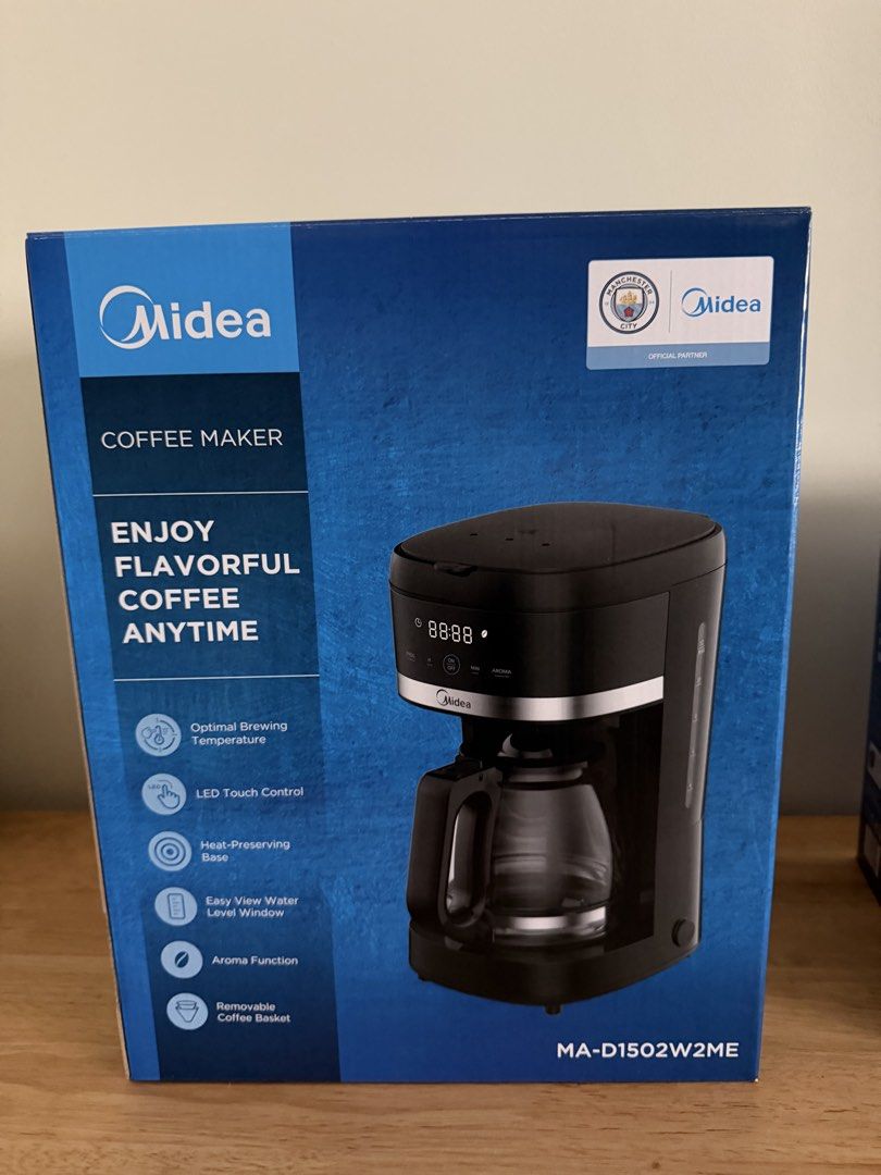 Midea Coffee Maker MA-D1502W2ME (Category: Coffee Machines & Makers) located in Quezon City. Submitted by ljm_gadgets (Listing ID 1429510546, Image 1). Description: Water Level Indicator Prevents overfilling and reduces the risk of spillage High-Quality Glass Carafe Durable and safe to use Power ON/OFF with Light Indicator Convenient, safe, and energy-efficient coffee brewing .