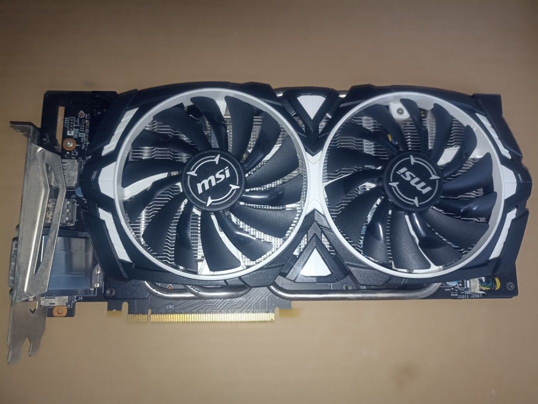 MSI ARMOR GTX 1070 8GB OC (Category: Computer Parts) located in Manila. Submitted by jmjj22 (Listing ID 1429538632, Image 2). Description: Selling MSI ARMOR GEFORCE GTX 1070 8GB OC for 6500 P - No Issues - Used for 1+ Years for Gaming * Rfs: For Upgrade * Lalamove * General Trias, Cavite Area.