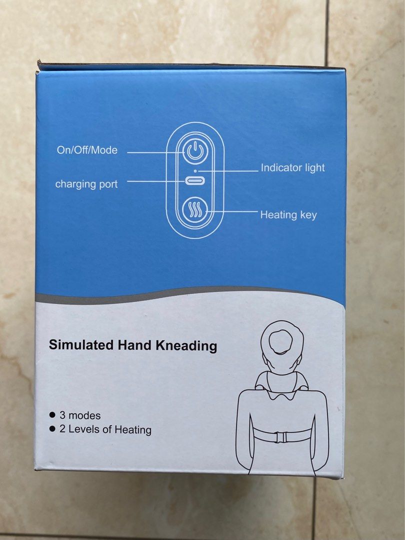 Neck Massager (Category: Massage Devices) located in Pasay City. Submitted by kkalien (Listing ID 1429589515, Image 2). Description: Neck Massager - 3 modes - 2 levels of heating - Rated Power: 10W - Input Voltage: 5V - Battery Capacity: 2000mAh The shipping fee would be shouldered by the buyer. Payment will be done through GCash or BDO. Can be delivered through Angkas, Lalamove, or Grab Express. Please feel free to inquire for more information. 