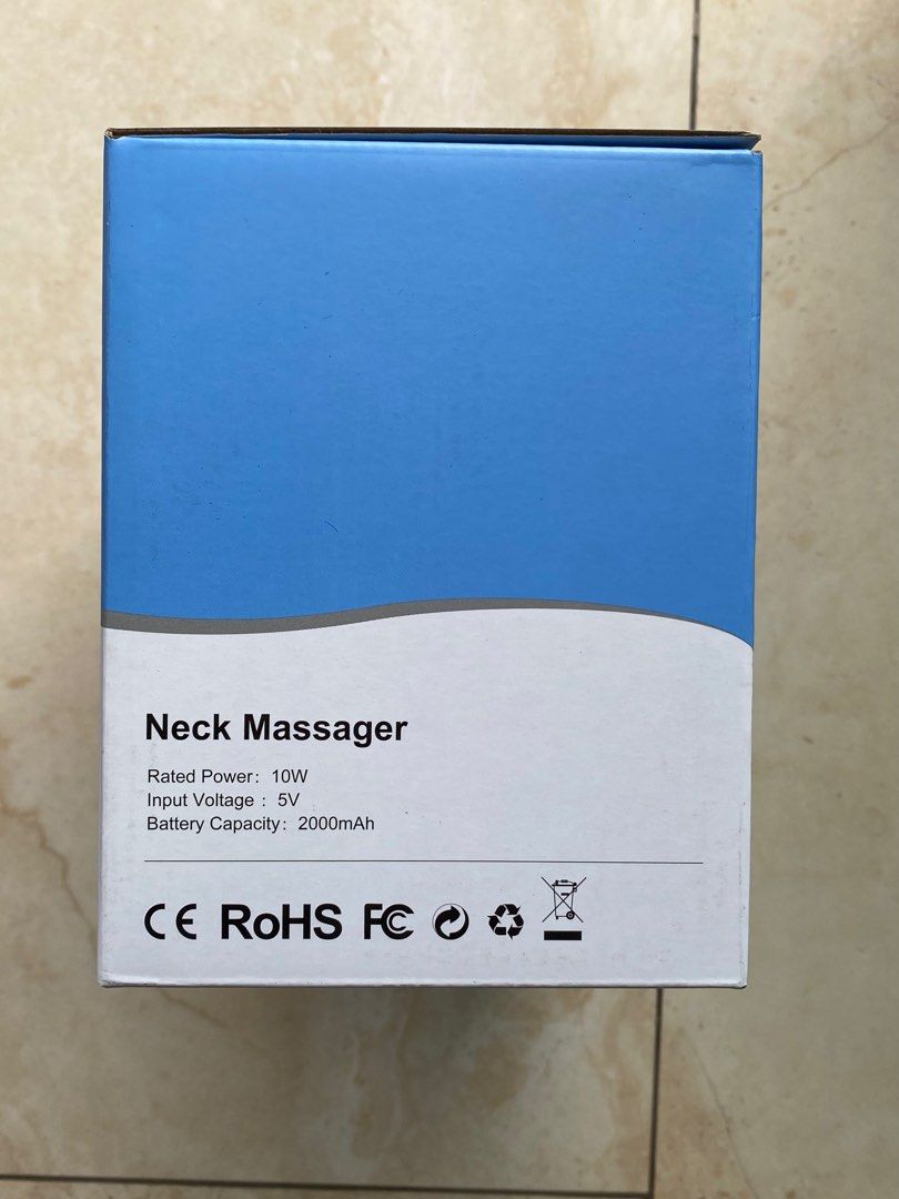 Neck Massager (Category: Massage Devices) located in Pasay City. Submitted by kkalien (Listing ID 1429589515, Image 3). Description: Neck Massager - 3 modes - 2 levels of heating - Rated Power: 10W - Input Voltage: 5V - Battery Capacity: 2000mAh The shipping fee would be shouldered by the buyer. Payment will be done through GCash or BDO. Can be delivered through Angkas, Lalamove, or Grab Express. Please feel free to inquire for more information. 
