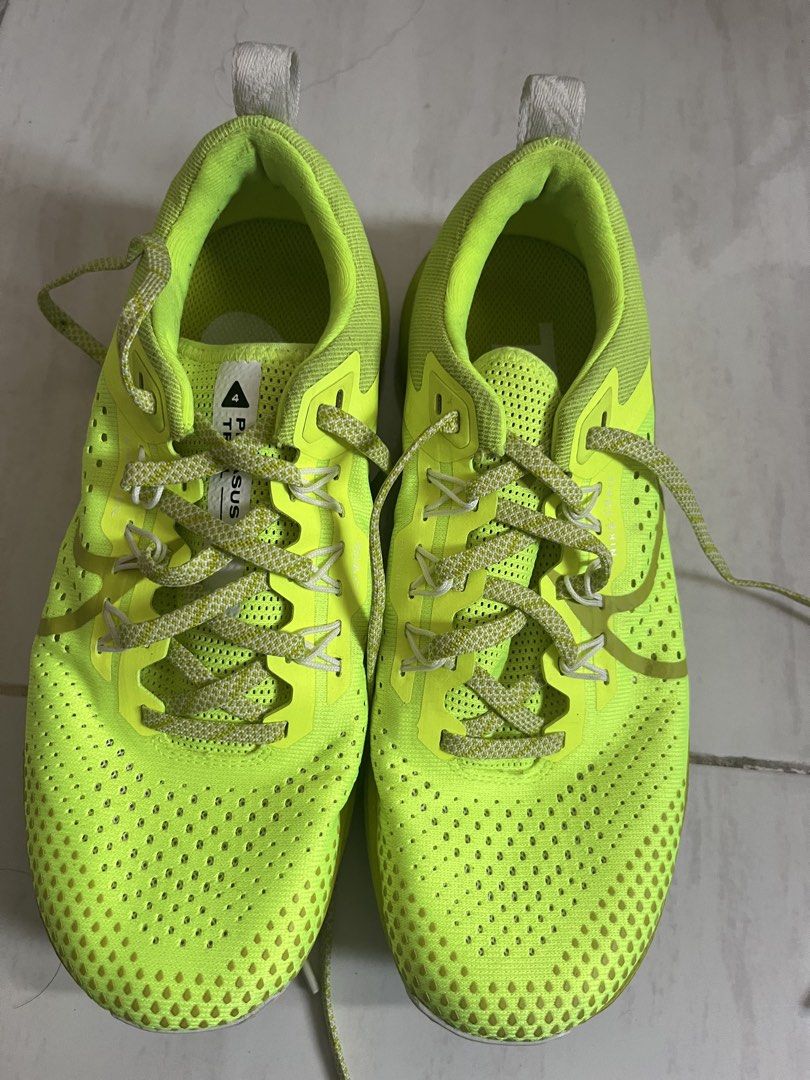 Nike React Pegasus Trail 4 Running Shoes (Category: Sneakers) located in Manila. Submitted by sillyselling (Listing ID 1429523676, Image 2). Description: TRAIL running shoes!! Size 7.5 US also in the photos buyer handles shipping if meet up at Ayala Malls Circuit, Makati.
