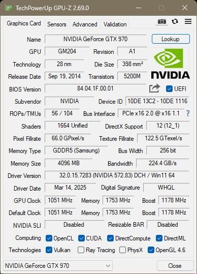 NVIDIA GeForce GTX 970 Graphics Card442891467563345924