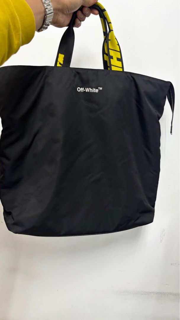OFF-WHITE Hard Core Black Nylon Tote bag (Category: Luxury Bags & Wallets) located in Manila. Submitted by luxemax_09 (Listing ID 1429550990, Image 2). Description: .