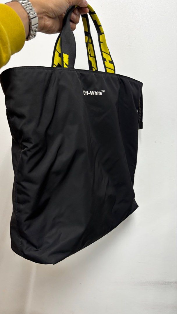 OFF-WHITE Hard Core Black Nylon Tote bag (Category: Luxury Bags & Wallets) located in Manila. Submitted by luxemax_09 (Listing ID 1429550990, Image 3). Description: .