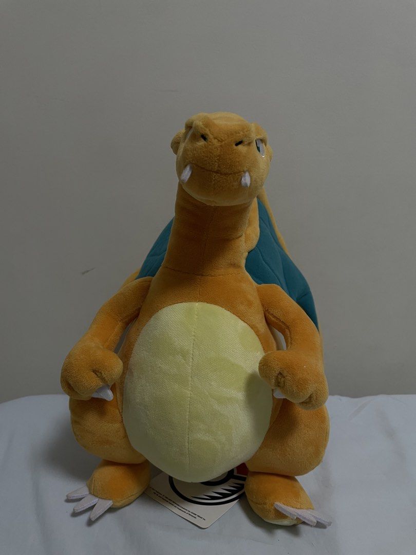 Pokemon Center Original Charizard Plush Toy (Category: Plushies & Soft Toys) located in Manila. Submitted by dalgomiee (Listing ID 1429570731, Image 3). Description: SALE: 1800 php from 2000 php Selling original pokemon center charizard plush toy with foldable/articulated wings for 1800 with original paper tag. bought last 2023 japan trip like new. never displayed and played with. ~ with freebies ~ .