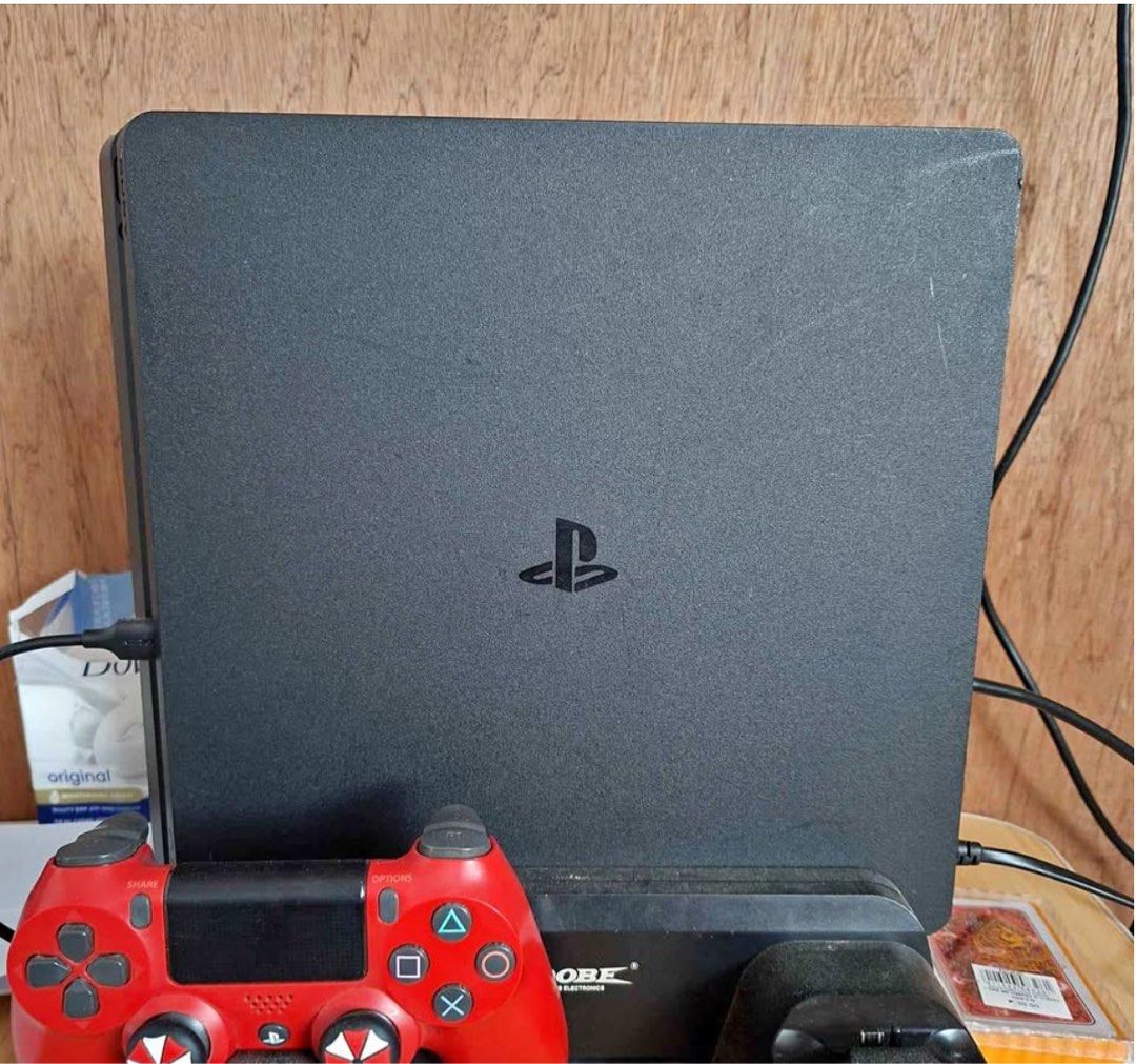 PS4 Slim 1TB (Category: PlayStation) located in Manila. Submitted by takemystuffbuymystuff (Listing ID 1429640721, Image 1). Description: Ps4 1TB WITH 1 ORIGINAL DS4 WIRELESS CONTROLLER(NO ISSUE /WORKING ALL BUTTONS) WITH DOBE WITH NBA 2K26.