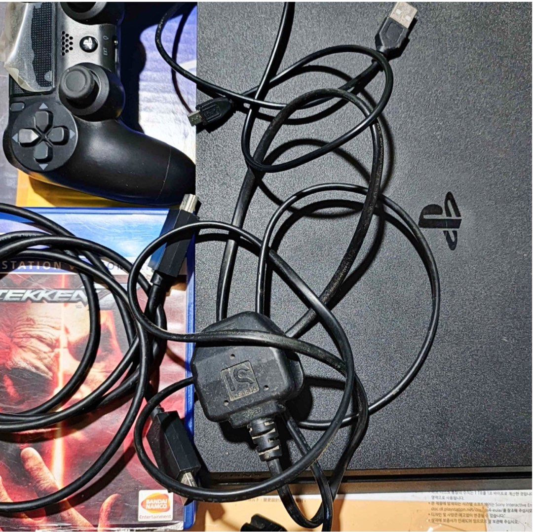 PS4 Slim 1tb — Rush Sale (Category: PlayStation) located in Manila. Submitted by takemystuffbuymystuff (Listing ID 1429639480, Image 1). Description: With 5 games, 2 controllers, Original Cords.