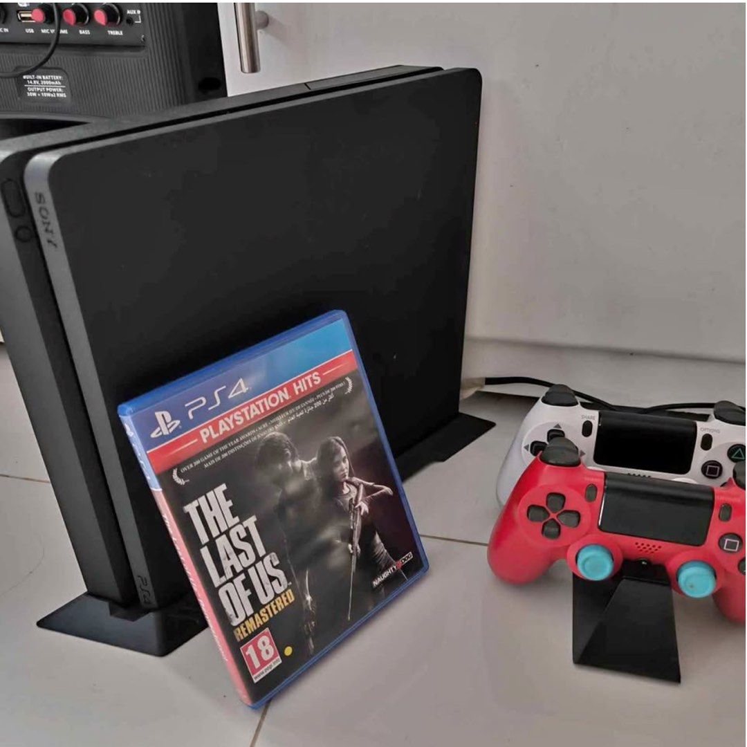 PS4 Slim 500gb (Category: PlayStation) located in Manila. Submitted by takemystuffbuymystuff (Listing ID 1429639906, Image 1). Description: Sony PS4 Slim 500GB Latest firmware Inclusion/s: Unit including HDMI cable and Power Cord PS4 vertical stand DualShock Controller - 2 (yung isa di na gumagana touchpad) DualShock Controller Dock Game disc: Last of Us Remastered (with case) Game disc: Infamous Second Son (No Case) Game disc: It takes two (with