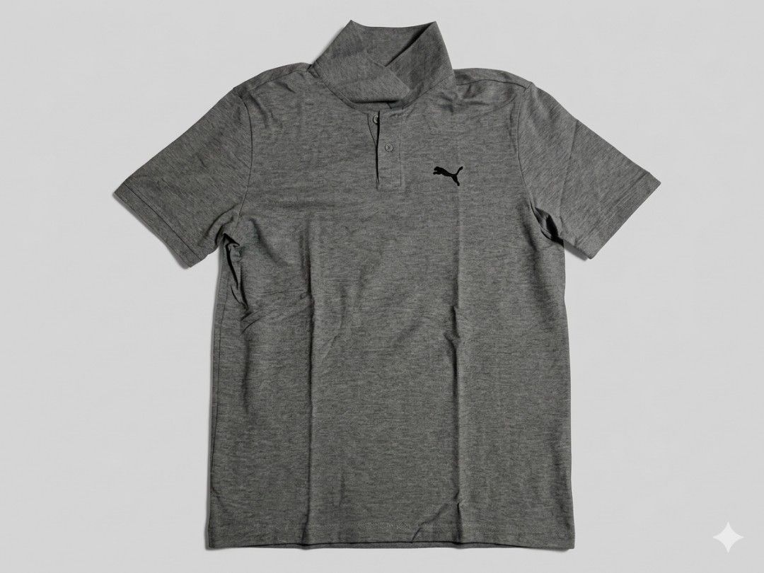 Puma Polo Shirt - Gray - Size S (Category: Tshirts & Polo Shirts ) located in Bacolod City. Submitted by stixx__ (Listing ID 1429657206, Image 1). Description: Almost brand new. Used Once. Length: 17" Width: 27" .