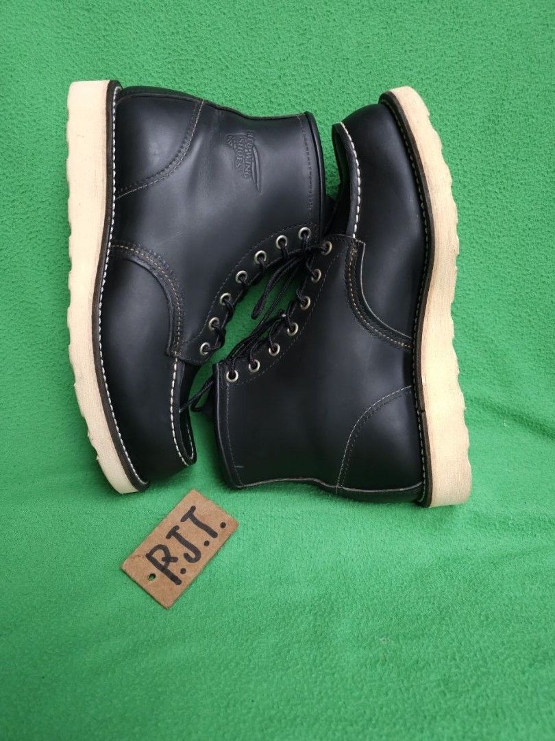 Red Wing 8130 Moc Toe Black Boots (Category: Boots) located in Baguio. Submitted by rjtbootshop2600 (Listing ID 1429547418, Image 2). Description: Slightly Negotiable Shipping Nationwide 🇵🇭.