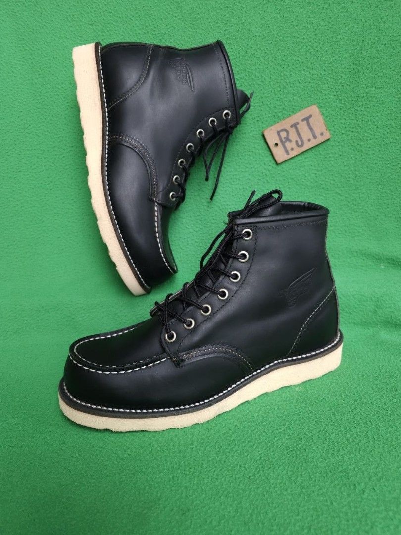 Red Wing 8130 Moc Toe Black Boots (Category: Boots) located in Baguio. Submitted by rjtbootshop2600 (Listing ID 1429547418, Image 1). Description: Slightly Negotiable Shipping Nationwide 🇵🇭.