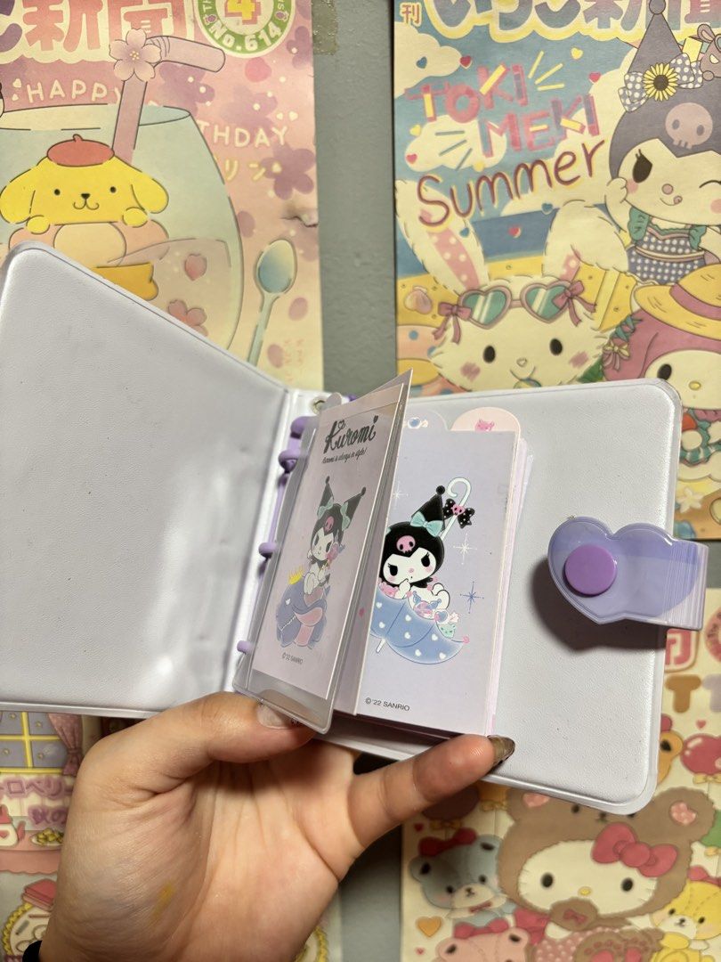 Sanrio Kuromi Small Notebook Binder Kuku (Category: Stationery & School Supplies) located in Muntinlupa City. Submitted by matchalinlin (Listing ID 1429563438, Image 2). Description: .