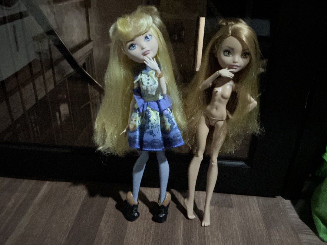 Selling Ever After High dolls (Category: Kids Toys) located in Manila. Submitted by swanlake6 (Listing ID 1429507143, Image 1). Description: Blondie 1k Ashlyn 1k with accessories and clothes di ko lang dala Jnt gcash Buyer will book Can only ship after Holy Week 🥹.