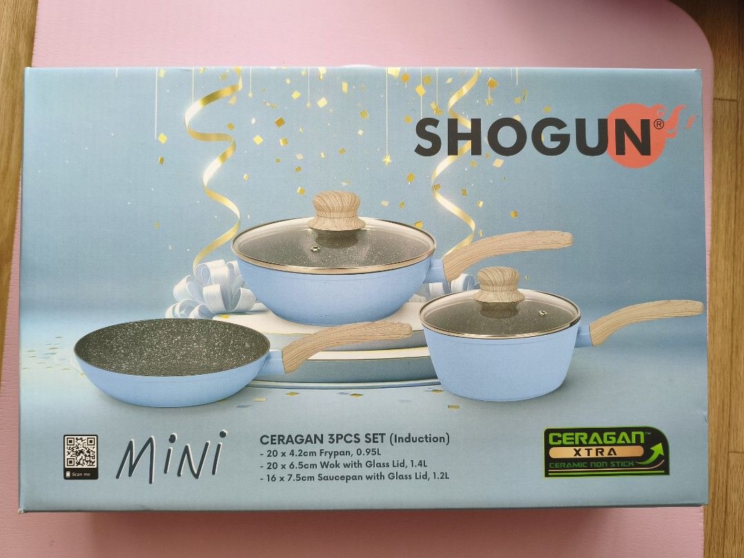 Shogun Ceragan Mini 3pcs Induction Cookware Set