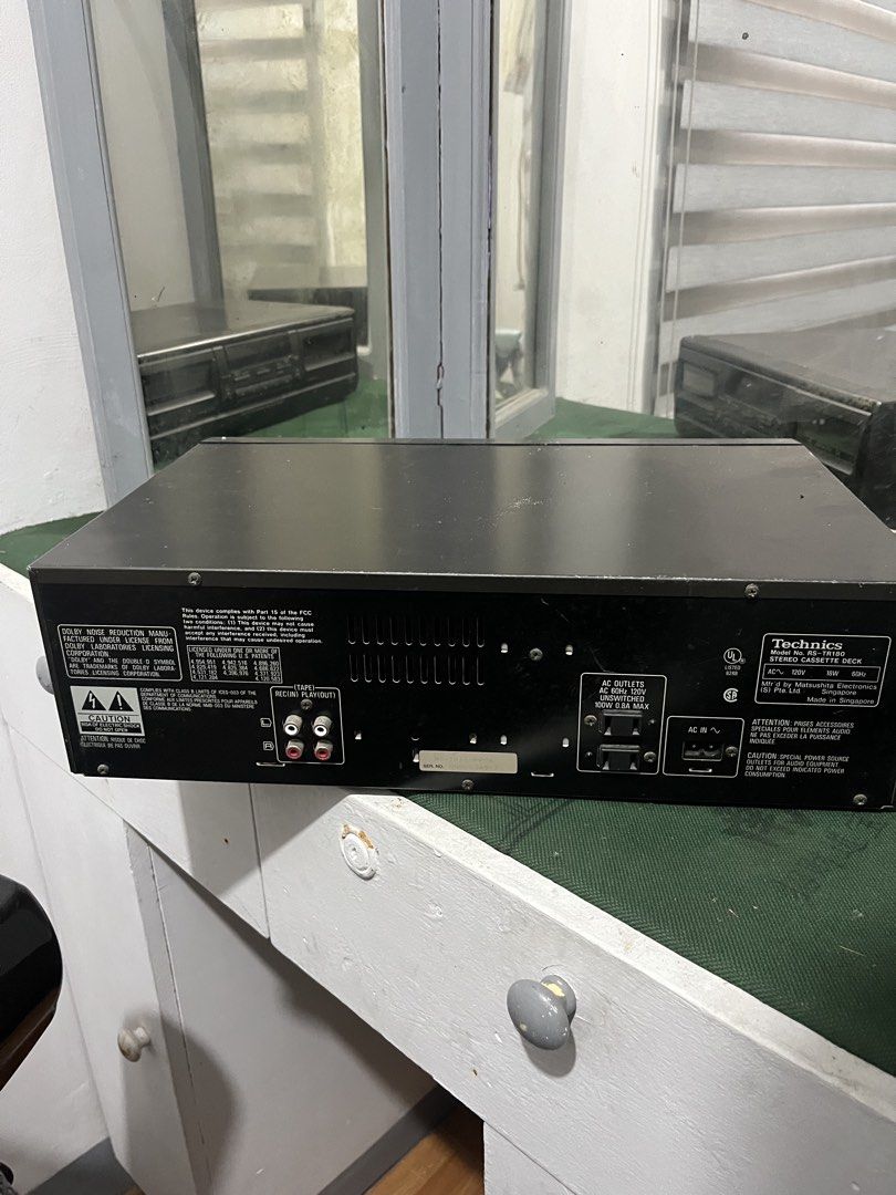 Technics Stereo Cassette Deck RS-TR373 (Category: Other Audio Equipment) located in Quezon City. Submitted by sefgard0707 (Listing ID 1429504547, Image 2). Description: - Technics Stereo Cassette Deck RS-TR373 - Black color - Classic design - Perfect for cassette tape playback.