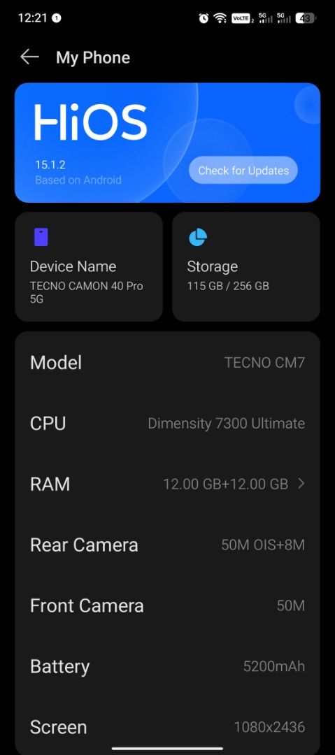 Techno pova camon pro 5G (Category: Android Others) located in Makati City. Submitted by livefire.73dc34 (Listing ID 1429541081, Image 1). Description: RFS need funds slightly negotiable w box meet up only open for swap.