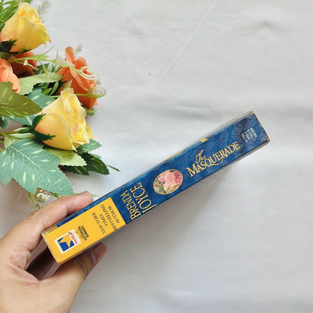 The Masquerade by Brenda Joyce (Category: Storybooks) located in Marikina City. Submitted by yana1313 (Listing ID 1429549456, Image 3). Description: •Mass Paperback • 100% Authentic • Preloved / Secondhand • Condition: 7/10 • With tanned pages. Lighting of the photos affects the color, making it appear lighter. • Readability is not affected. • Shipping: J&T / Lalamove / Grab.