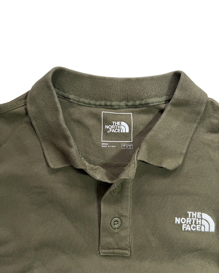 The North Face Polo Shirt (Category: Tshirts & Polo Shirts ) located in Angono. Submitted by odd.fitt (Listing ID 1429653624, Image 3). Description: XL on tag 22W 27L Embroidered front and back details Complete tags With extra button.