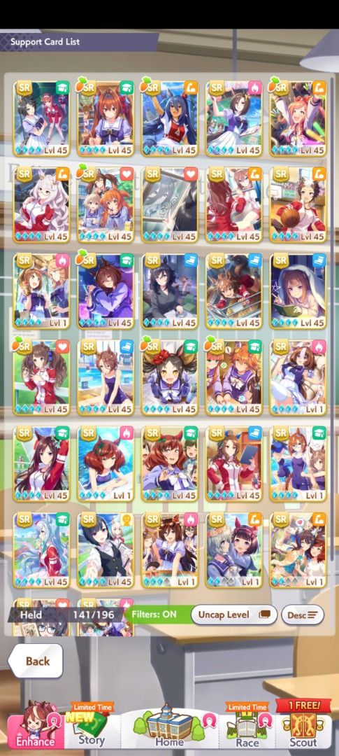 UMA MUSUME GLOBAL ACCOUNT (Mid-High? end) (Category: Others) located in Manila. Submitted by stone_stoner (Listing ID 1429551483, Image 2). Description: SEE PICS FOR REFERENCE ASKING PRICE OF OFFERS APPRECIATED IN DM.