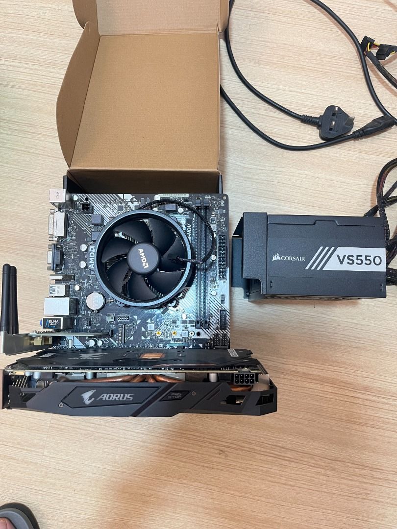 Used PC Bundle (Category: Computer Parts) located in Cheras. Submitted by sundorycricketcherry (Listing ID 1429592010, Image 1). Description: I’m selling my well-maintained PC bundle, perfect for students, office work, or 1080p gaming (Valorant, CS2, Dota 2) Condition: 7/10 everything is working perfectly just dusty. Never use them for long time, living in store room. CPU: AMD Ryzen 3 3200G GPU: AMD Radeon RX 570 4GB Mobo: A520 Motherboard PSU: C