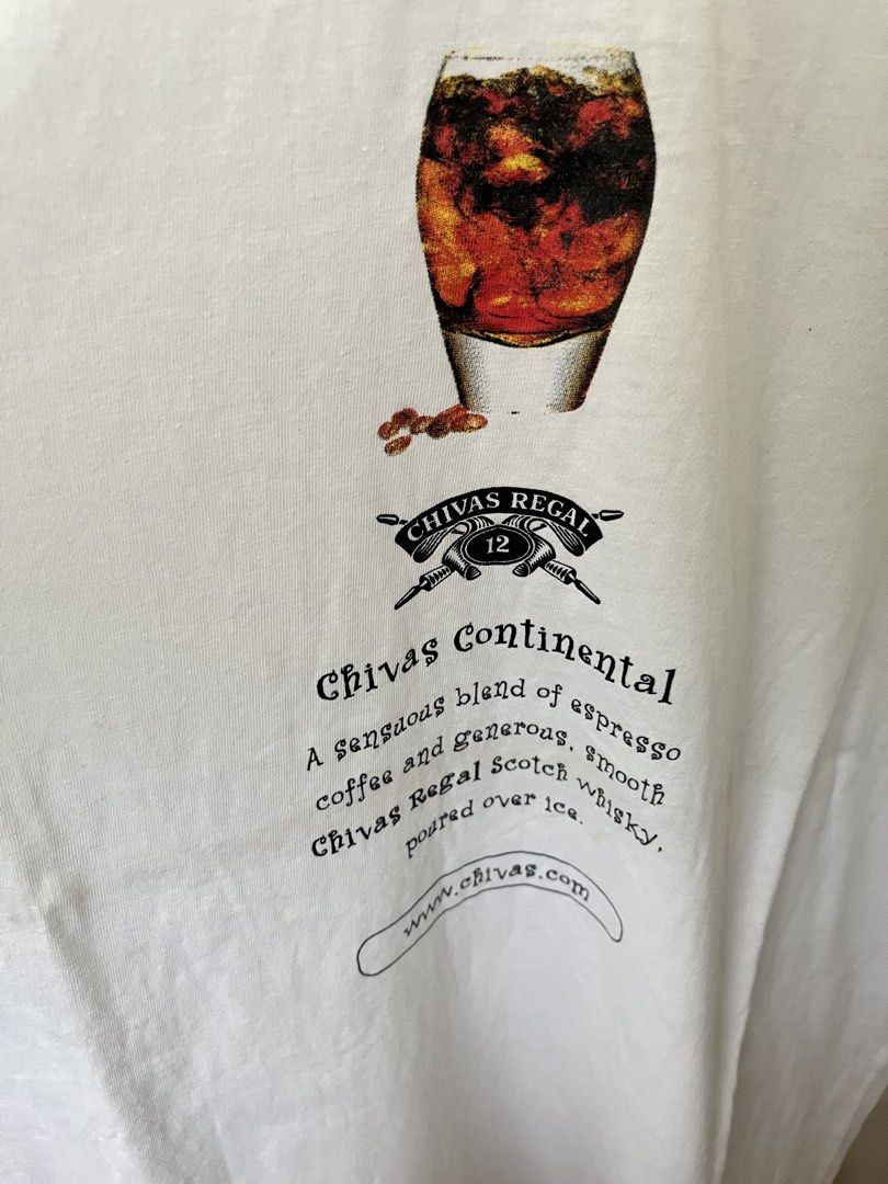 Vintage Chivas Tee (Category: Tshirts & Polo Shirts ) located in Quezon City. Submitted by _earlb (Listing ID 1429518259, Image 3). Description: 23x29 Slight boxy Nice cotton Minor stains.