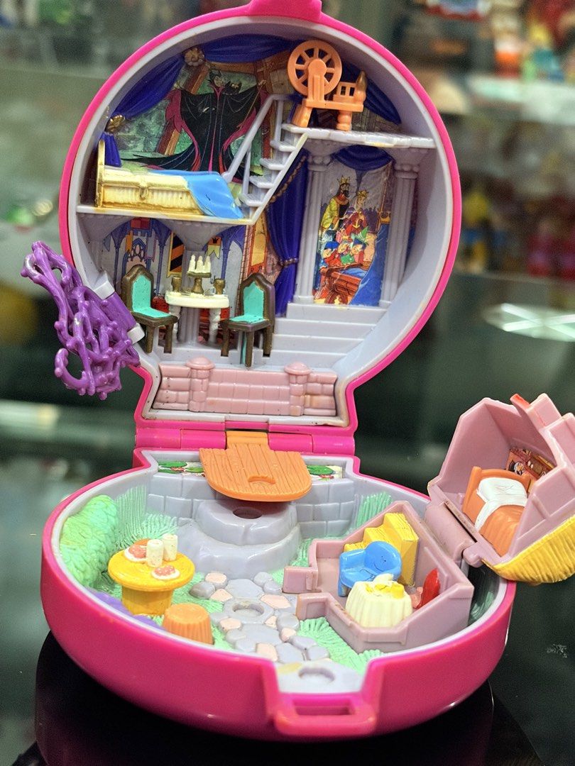 1996 sleeping beauty polly pocket (Category: Kids Toys) located in Makati City. Submitted by tomypom (Listing ID 1431242223, Image 1). Description: Authentic Bluebird 1996 polly pocket Sleeping beauty Disney princess 1,499 pesos only! See pictures for more details!!!.