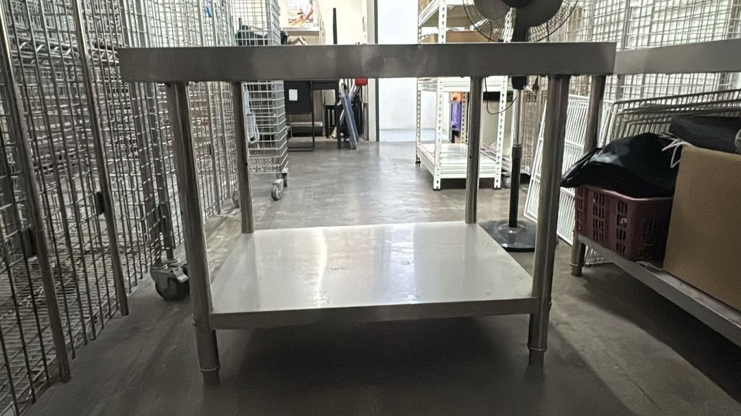 2 Tier Stainless Steel Work Table479176640987156480