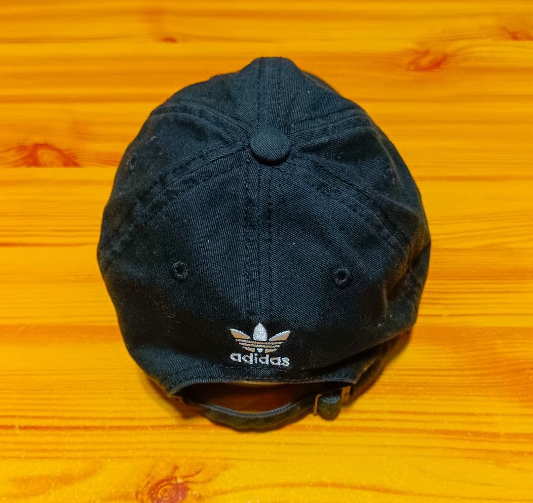 Adidas Cap (Category: Caps & Hats) located in Manila. Submitted by caps08 (Listing ID 1431232580, Image 3). Description: - Black Adidas cap - Embroidered trefoil logo - Adjustable strap - Striped interior lining with Adidas branding - Made of cotton.