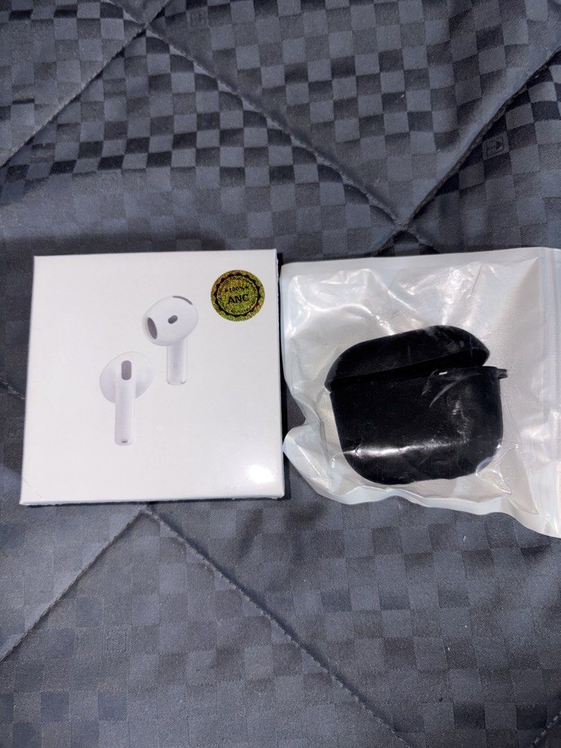 AIRPODS GEN 4 (Category: Earphones) located in Manila. Submitted by niccababeee (Listing ID 1431209745, Image 1). Description: brandnew, sealed free silicon case.