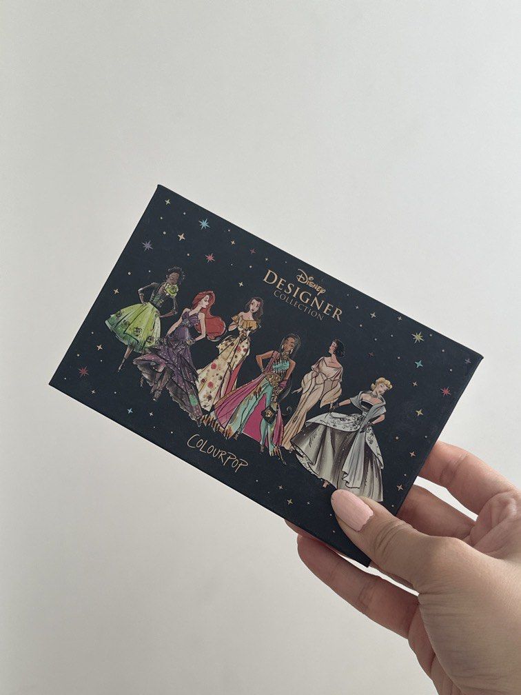 COLOURPOP Disney Designer Collection Eyeshadow Palette (Category: Makeup) located in Pasay City. Submitted by leostash (Listing ID 1431240299, Image 1). Description: Rarely used. Missing one shade. 📍PASAY 📦LALAMOVE/JNT.