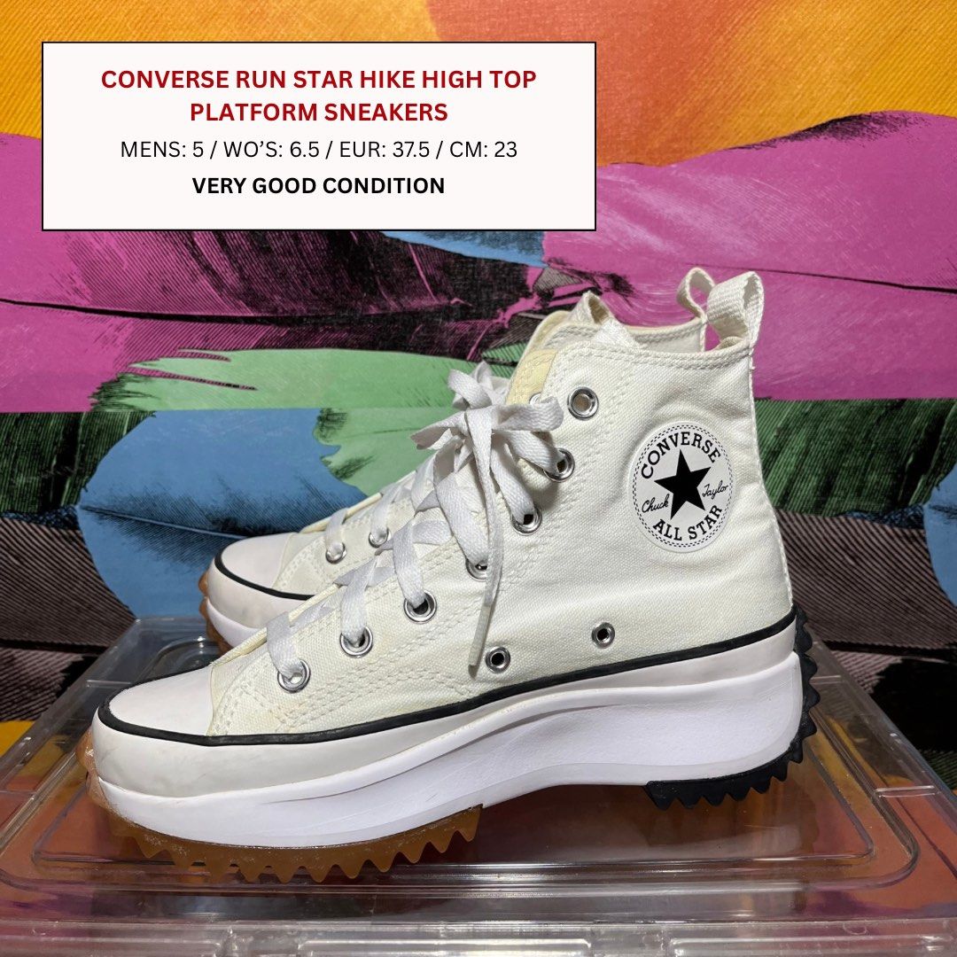 Converse Run Star Hike High Top Platform Sneakers (Category: Sneakers) located in Leyte. Submitted by shoptastic_ph (Listing ID 1431260471, Image 1). Description: PM for more details - All detailed pictures are posted - We ship nationwide Thank you for shopping! ☺️.