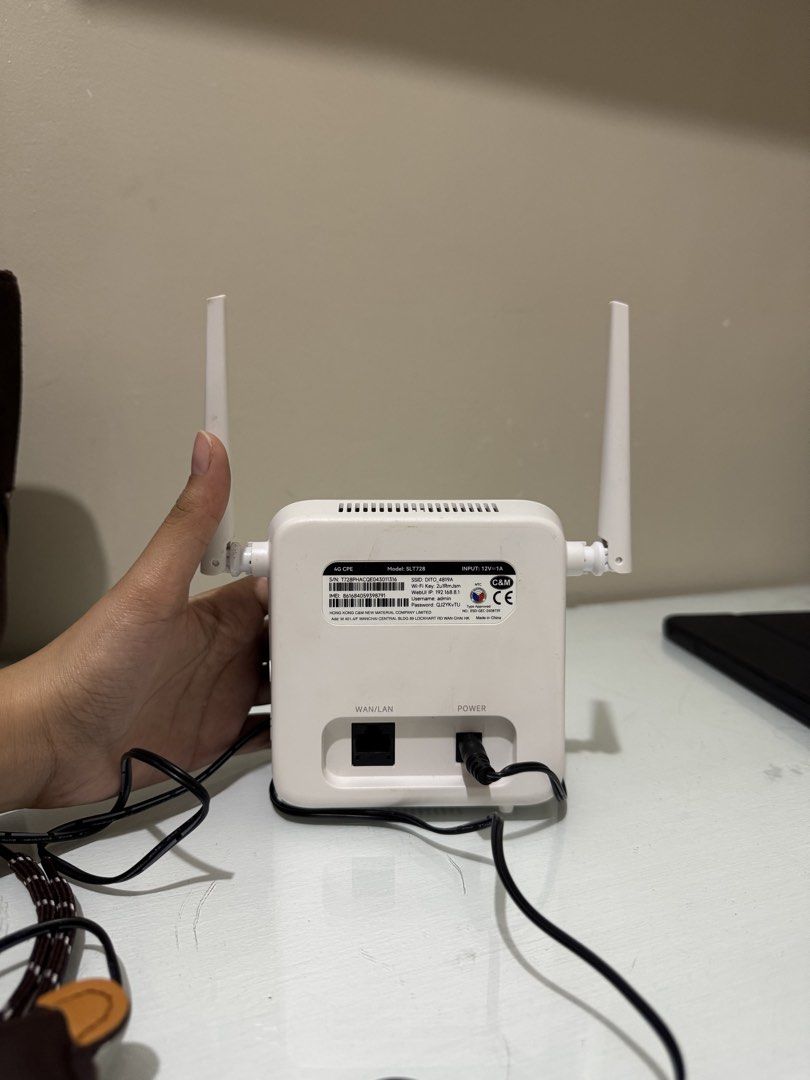DITO Home Wifi PRO With Sim (Category: Networking) located in Pinamalayan. Submitted by jearys (Listing ID 1431306461, Image 3). Description: DITO HOME MODEM FOR SALE Bought it for ₱1,500, loaded it once and then nagpainstall na kami ng PLDT so di ko na nagamit but so far okay ang service.