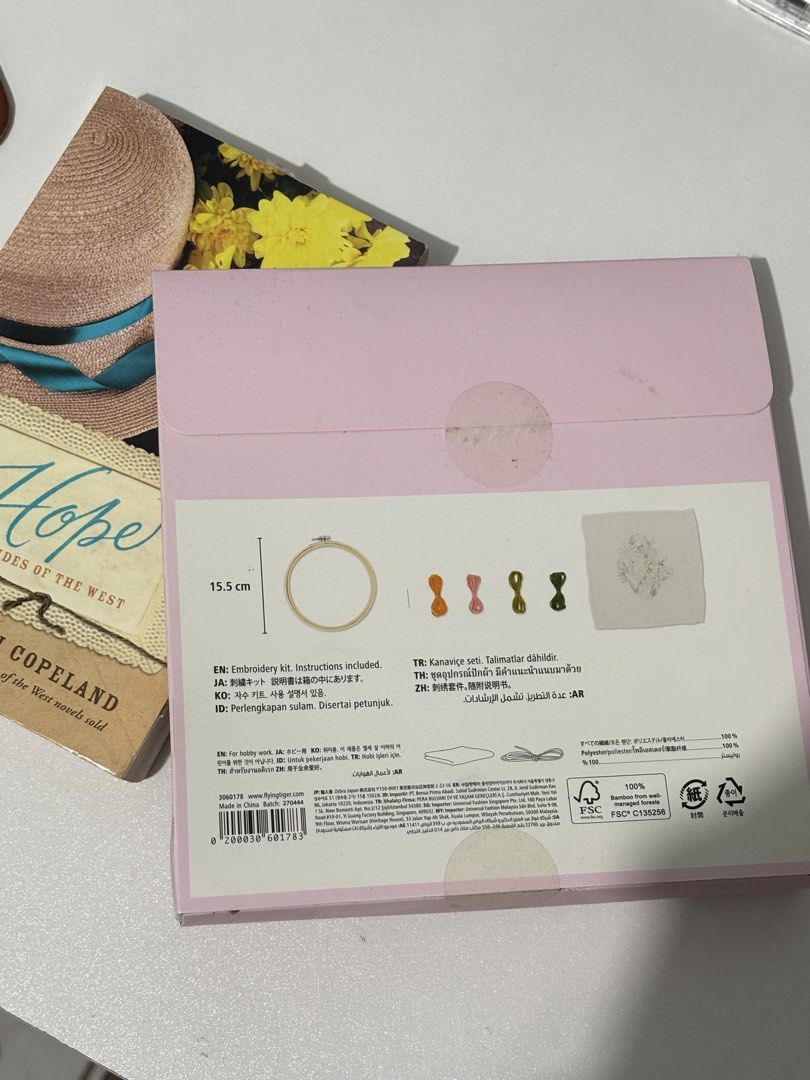 Embroidery Kit (Flying Tiger) (Category: Craft Supplies & Tools) located in Baguio. Submitted by staticerosei (Listing ID 1431352851, Image 2). Description: Flying Tiger Embroidery Kit Original Brand New and Sealed .