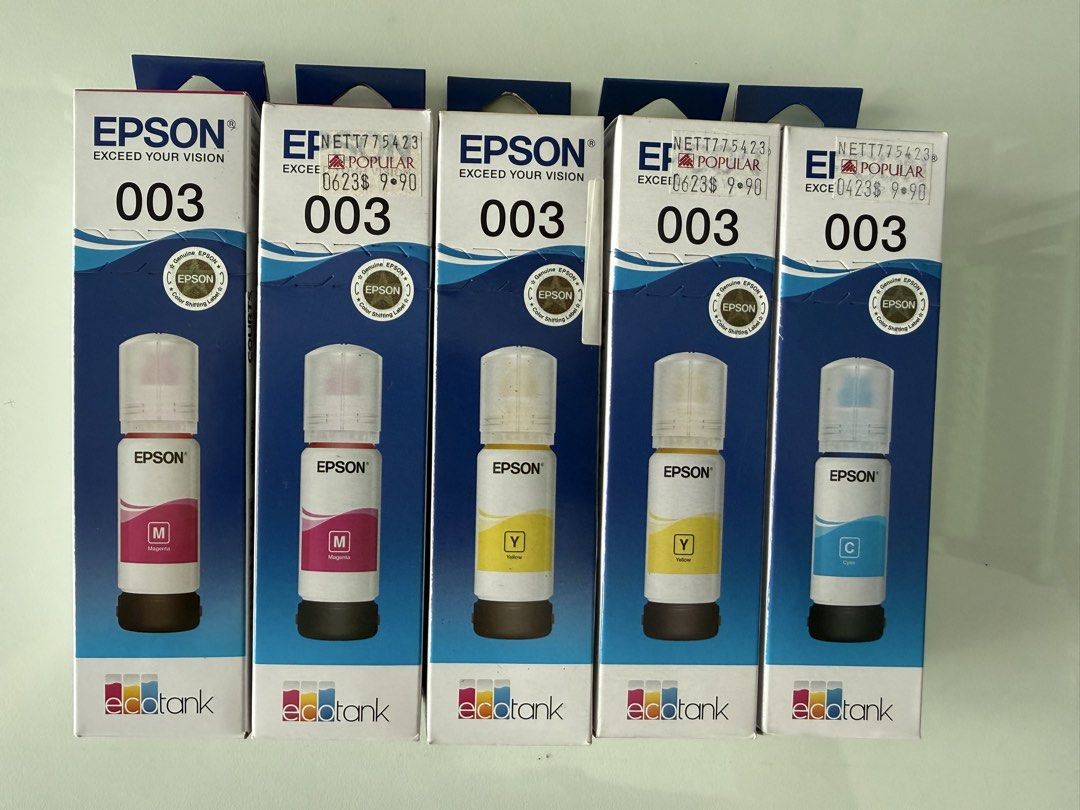 Epson 003 Ink Bottles - Brand New478652055295764480