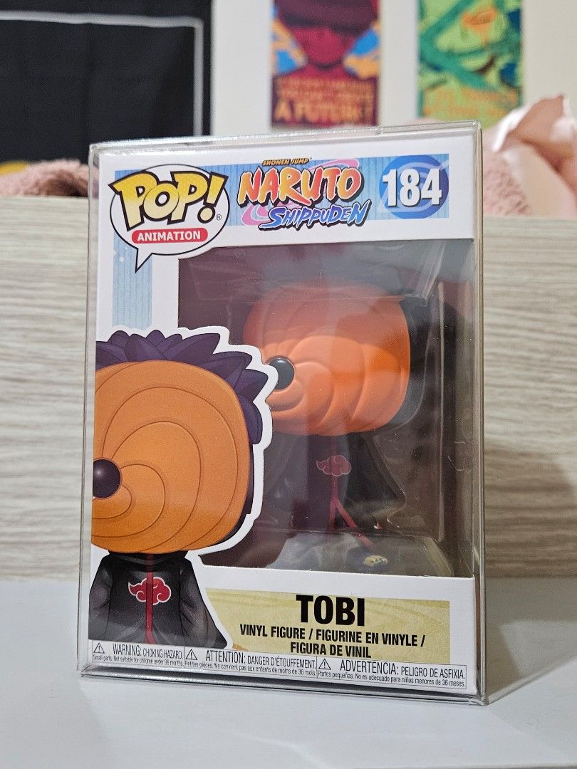 Funko Pop Naruto Shippuden Tobi Obito Uchiha (Category: Designer & Blind Box Toys) located in Bulacan. Submitted by _luffytaro (Listing ID 1431227075, Image 2). Description: never opened or displayed, just took photos to show here - comes with origin box & protector box mop: gcash/gotyme mod: j&t .