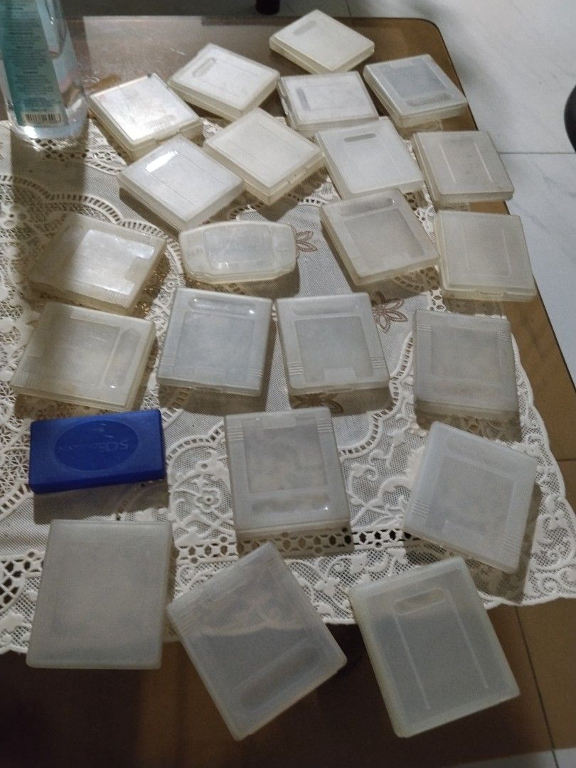 Gameboy case 23 pieces (Category: Nintendo) located in Manila. Submitted by cruzivanpatrick (Listing ID 1431292856, Image 1). Description: gameboy case 23 pieces yung dalawa pang gameboy advance at ds light set lang lahatan lng po pm meet up lrt 1 abad santos station deliver kayo mag book g cash shipping payment first lbc or jrs or lbc book para mura thanks po need space sa kwarto.