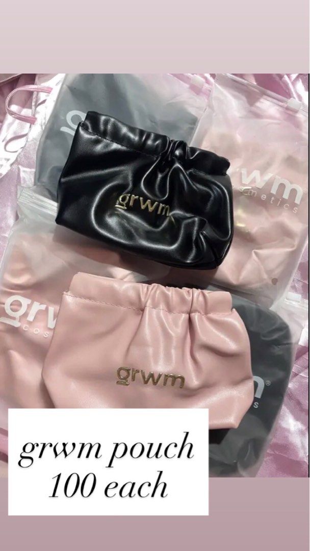 GRWM pouch (Category: Makeup) located in Manila. Submitted by elleeeeeee. (Listing ID 1431214056, Image 1). Description: free if mag buy 2-3 items 100 each if not loc: davao.