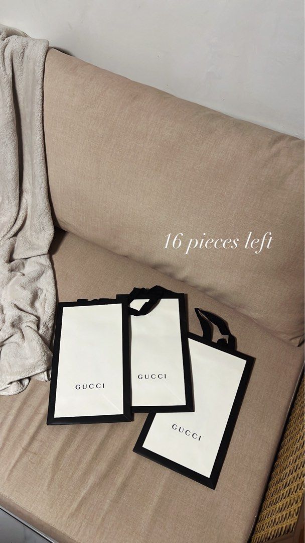 Gucci Paper Bag (Category: Luxury Accessories) located in Manila. Submitted by monicagellerbing__ (Listing ID 1431312058, Image 1). Description: .