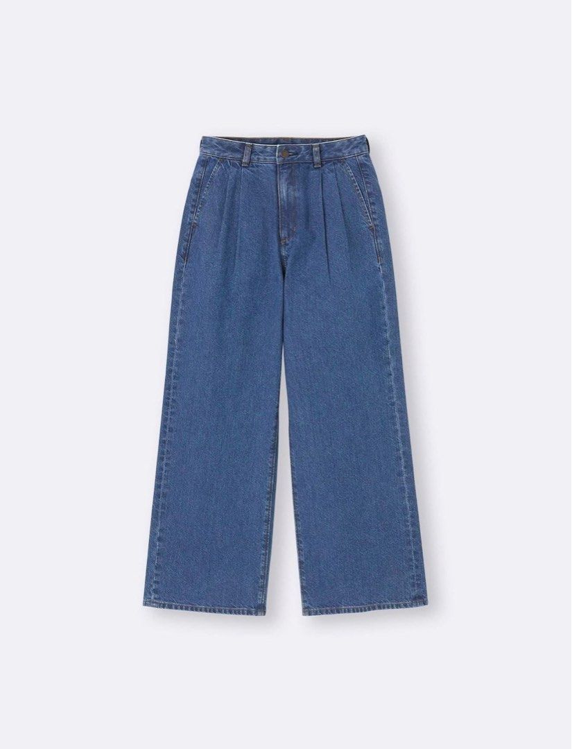 GU/Uniqlo denim pants (Category: Jeans) located in Manila. Submitted by apparella.ph (Listing ID 1431284856, Image 1). Description: Bought it in Japan Used once only *see ww & measurements on posted photos .