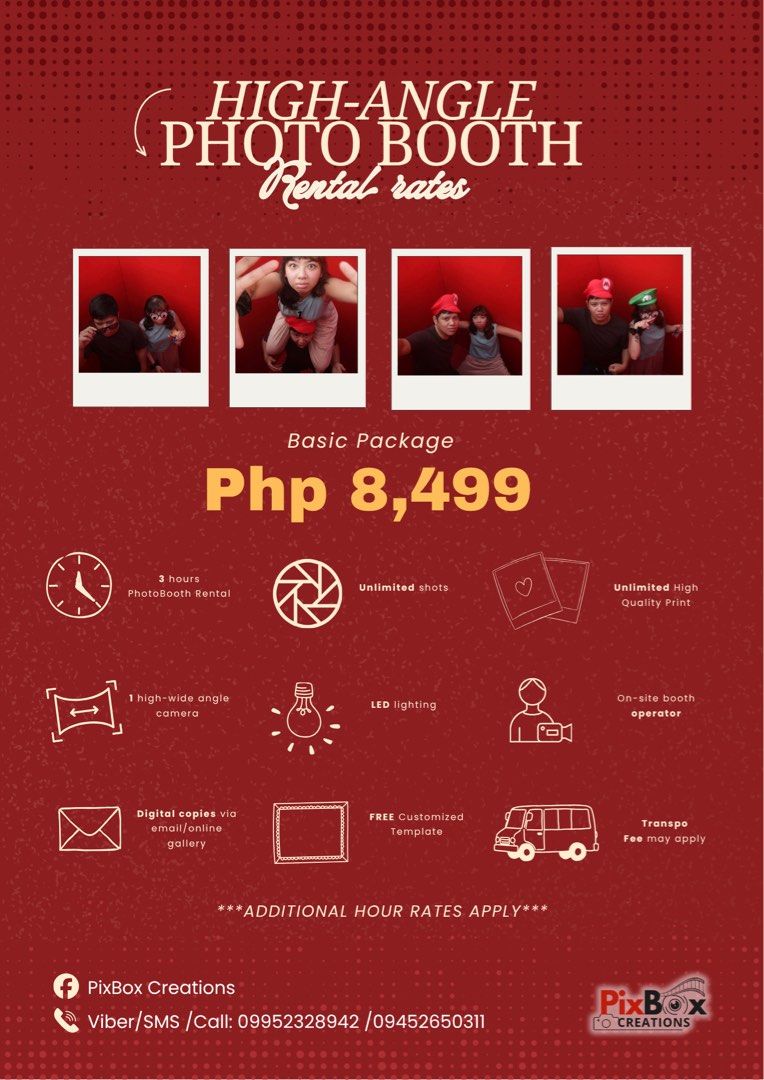 High Angle Photobooth (Category: Cameras) located in Quezon City. Submitted by nizaeuy (Listing ID 1431247089, Image 1). Description: 𝗥𝗘𝗔𝗗𝗬. 𝗦𝗘𝗧. 𝗦𝗡𝗔𝗣 📸 THE WAIT IS OVER! the trend everyone’s talking about is finally here, That elevated, K-style aesthetic you’ve been seeing all over your feed.— THE HIGH ANGLE PHOTO BOOTH Get ready to pose, look up, and slay from the top. 🔥 We’re finally LIVE — and we’re launching in a BIG way! 🎉 🔥